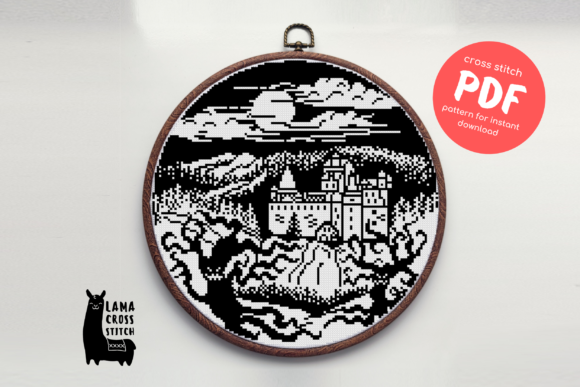 Dracula s Castle Cross Stitch Pattern