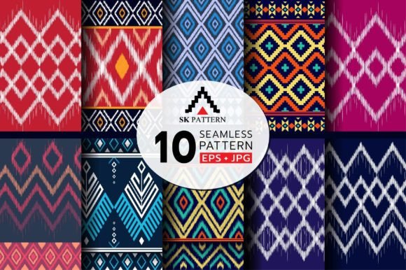 Geometric Design Set for Embroidery