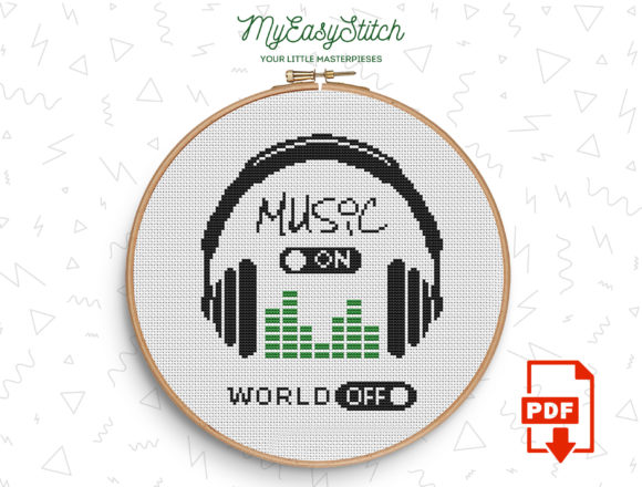 Music on World Cross Stitch Pattern Review